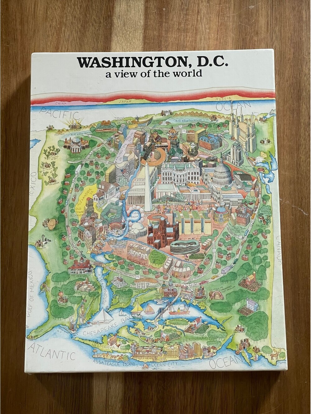 Vintage 1986 Sealed Washington, D.C. Jigsaw Puzzle - 550+ Pieces, 18x24 Inches